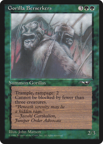 Gorilla Berserkers (Closed Mouth) (ALL-076)  - Alliances