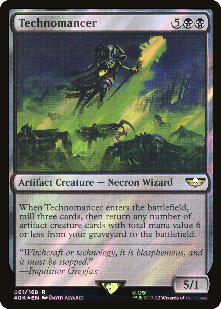 Technomancer (Surge Foil) (40K-061)  Foil - Warhammer 40,000 Commander
