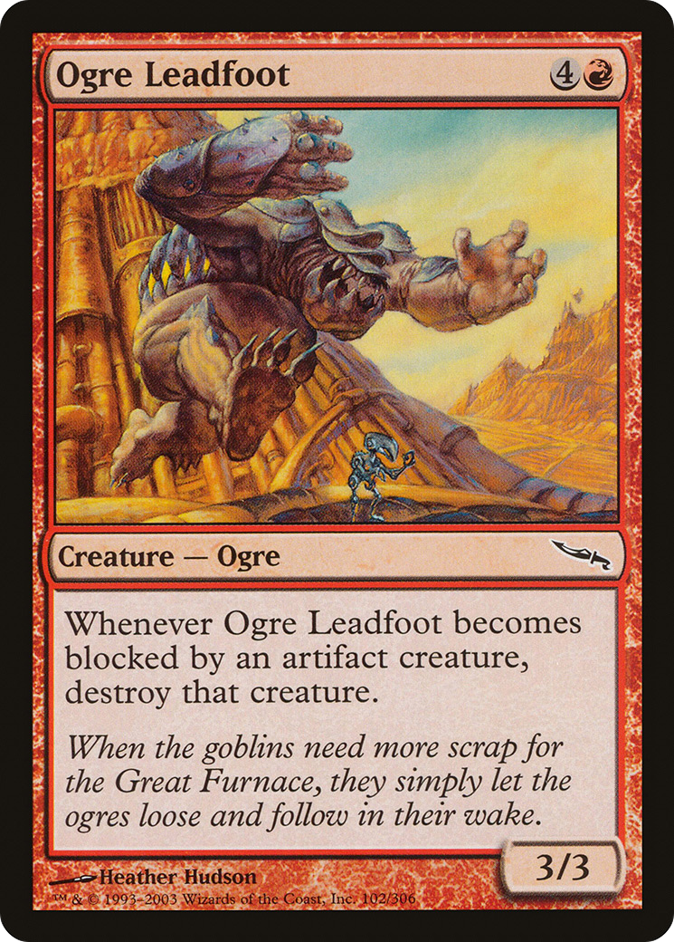 Ogre Leadfoot (MRD-102)  - Mirrodin