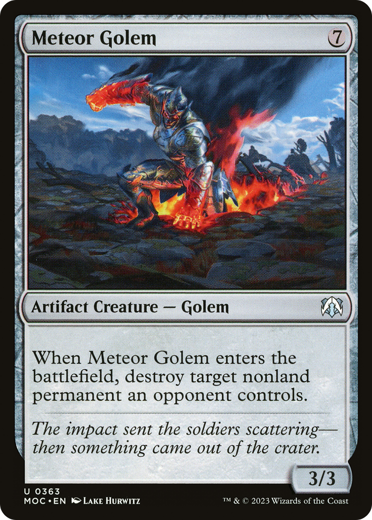Meteor Golem (MOC-363)  - March of the Machine Commander