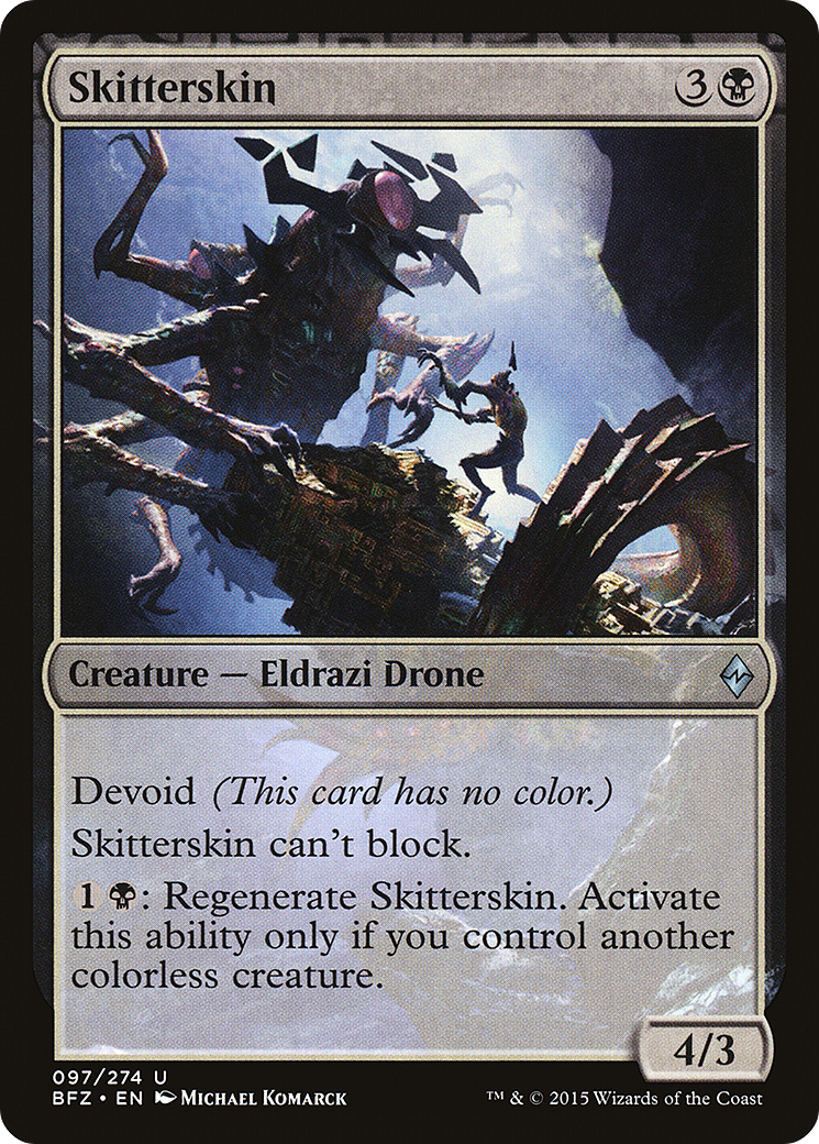 Skitterskin (BFZ-097)  Foil - Battle for Zendikar: (devoid)