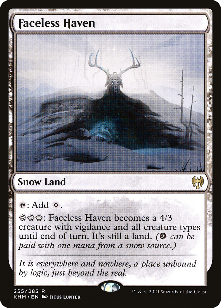 Faceless Haven (KHM-255)  Foil - Kaldheim: (snow)