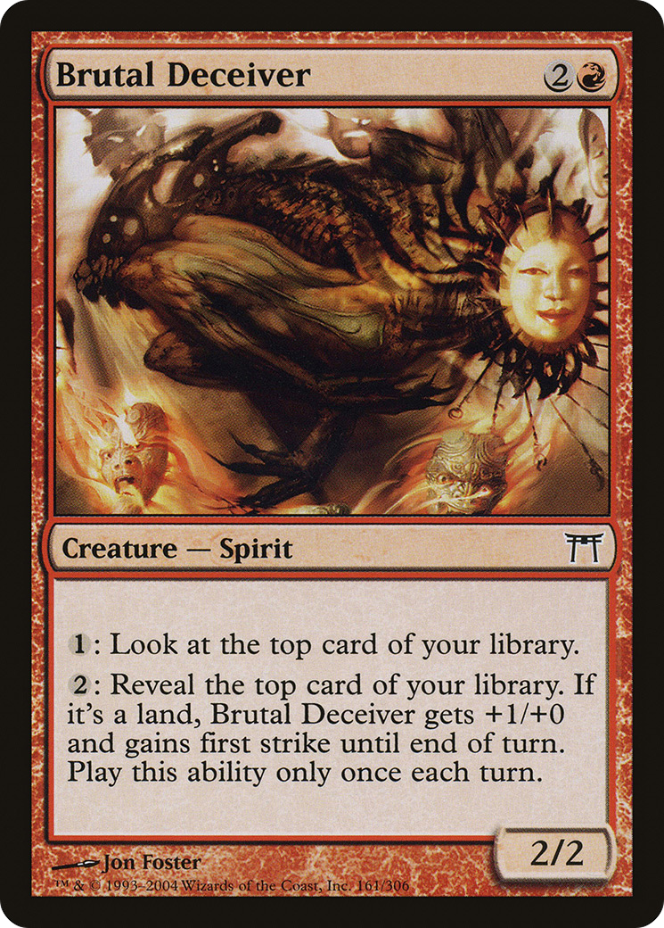 Brutal Deceiver (CHK-161)  Foil - Champions of Kamigawa
