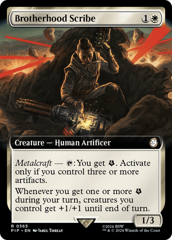 Brotherhood Scribe (Extended Art) (PIP-365)  Foil - Fallout: (Extended Art)