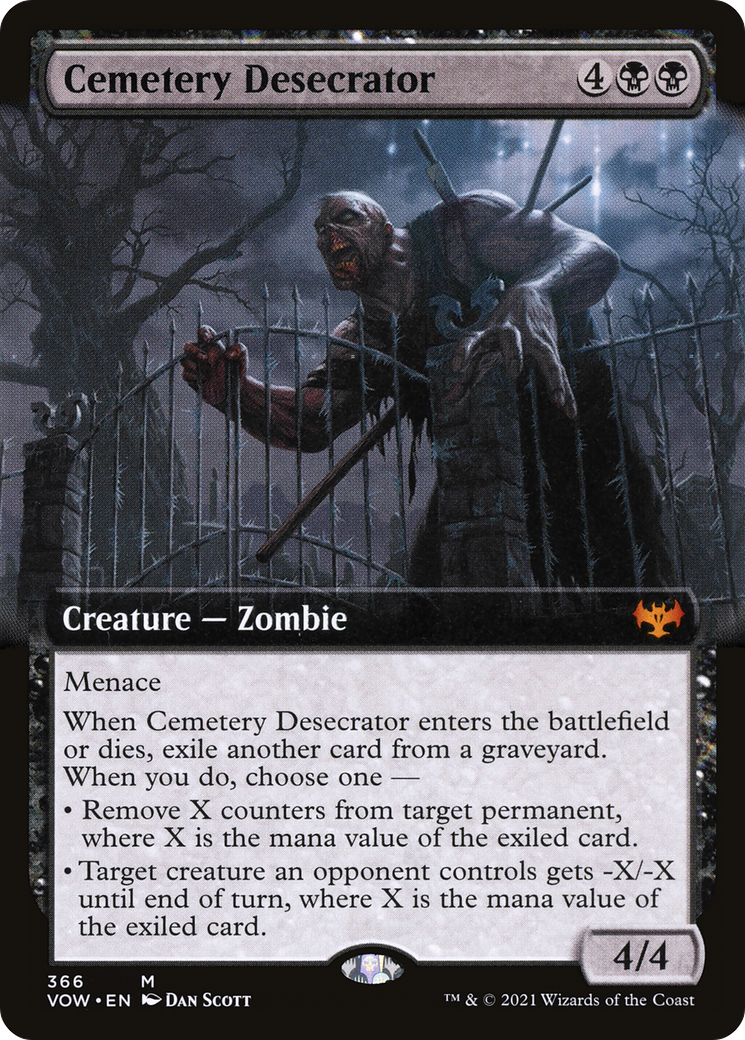 Cemetery Desecrator (Extended Art) (VOW-366)  Foil - Innistrad: Crimson Vow: (Extended Art)