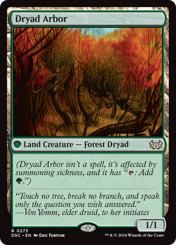 Dryad Arbor (DSC-273)  - Duskmourn: House of Horror Commander