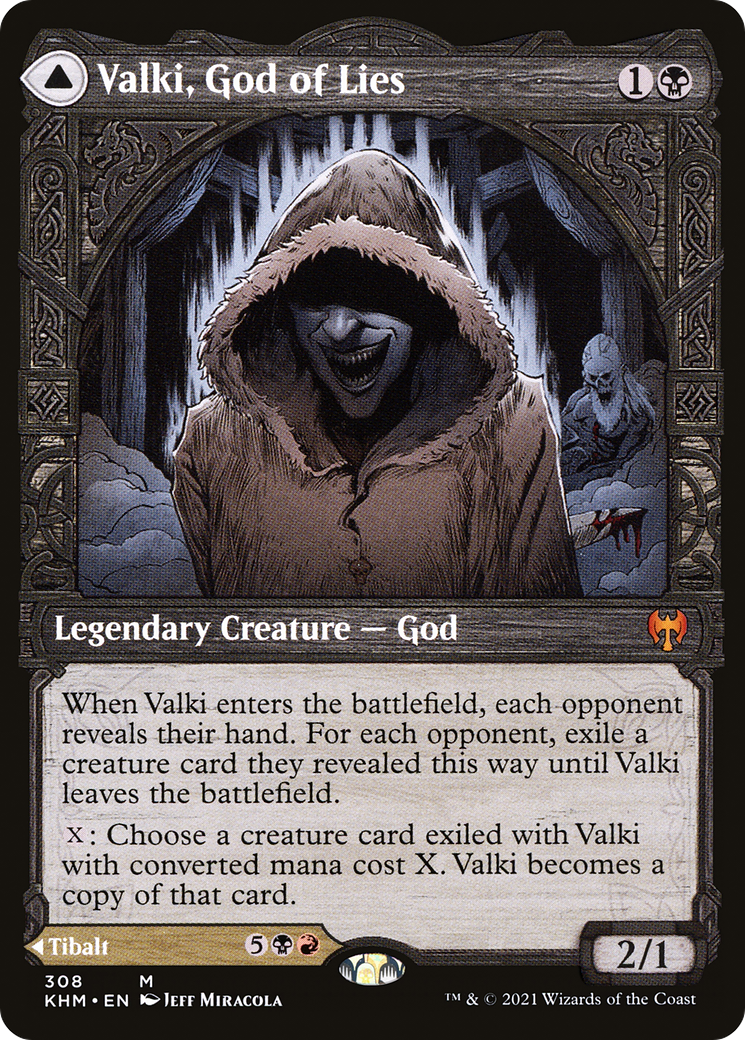 Valki, God of Lies (Showcase) (KHM-308) - Kaldheim: (Showcase)