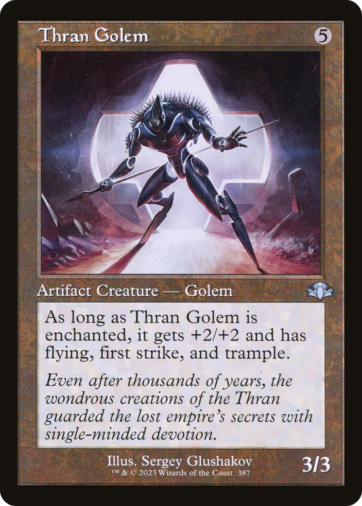 Thran Golem (Retro Frame) (DMR-387)  - Dominaria Remastered