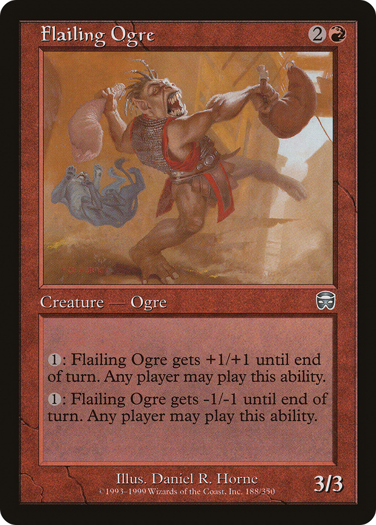 Flailing Ogre (MMQ-188)  Foil - Mercadian Masques
