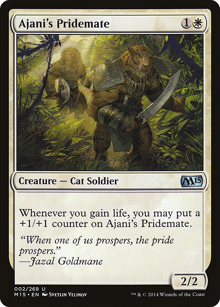 Ajani's Pridemate (M15-002)  - Magic 2015