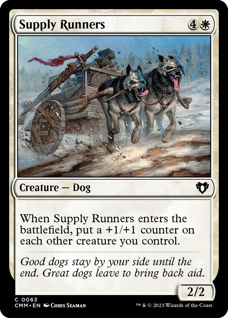 Supply Runners (CMM-063)  Foil - Commander Masters