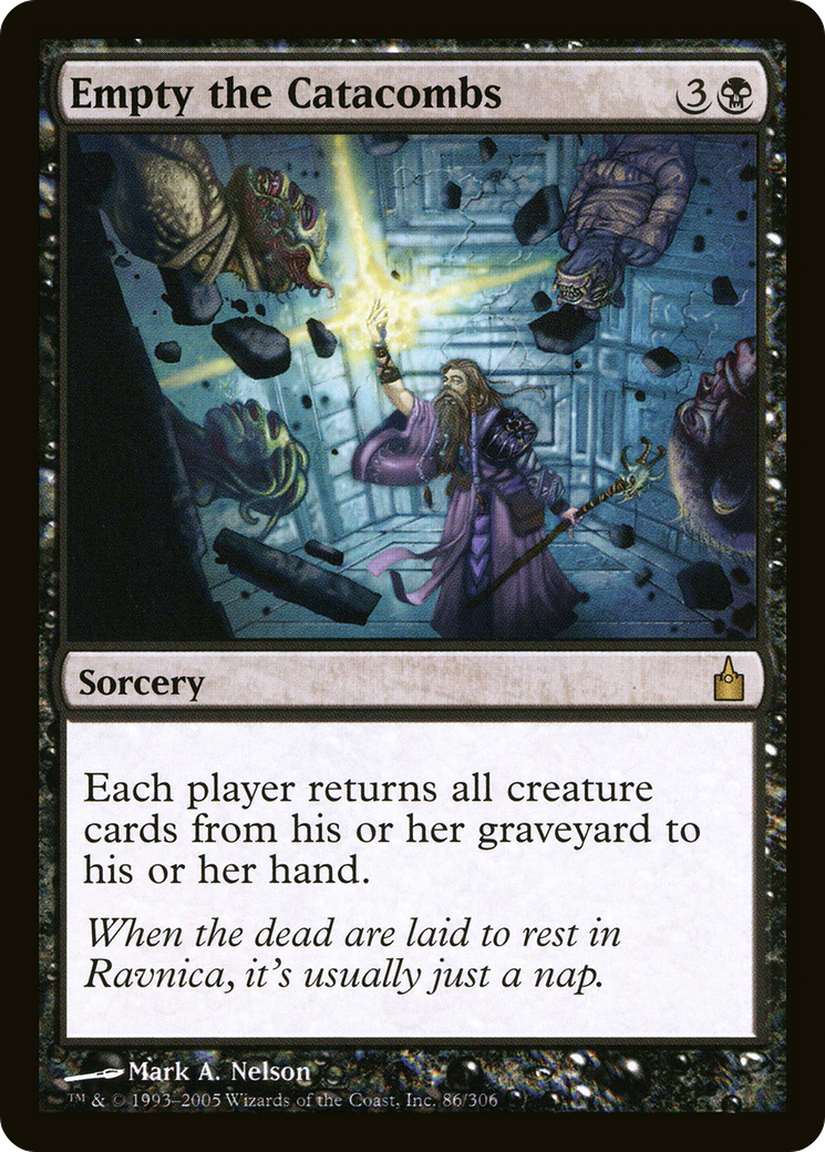 Empty the Catacombs (RAV-086)  Foil - Ravnica: City of Guilds