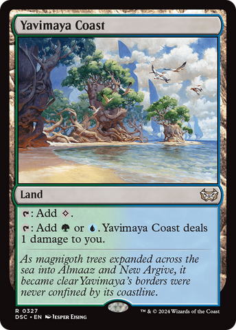 Yavimaya Coast (DSC-327)  - Duskmourn: House of Horror Commander