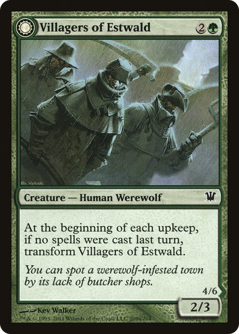 Villagers of Estwald (ISD-209)  Foil - Innistrad: (Double Faced Transform)