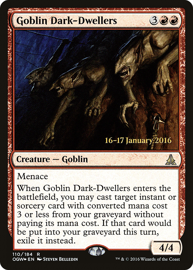 Goblin Dark-Dwellers (PRE-110)  Foil - Oath of the Gatewatch Promos