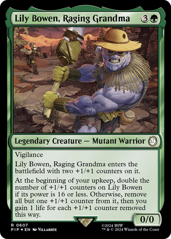 Lily Bowen, Raging Grandma (Surge Foil) (PIP-607) - Fallout Foil