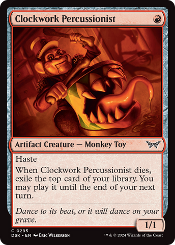 Clockwork Percussionist (0295) (DSK-295)  - Duskmourn: House of Horror