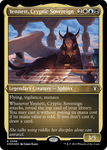 Yennett, Cryptic Sovereign (CMM-596)  Etched Foil - Commander Masters