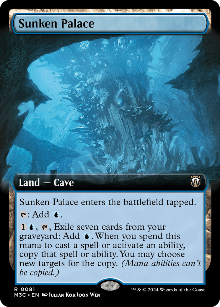 Sunken Palace (Extended Art) (M3C-081) - Modern Horizons 3 Commander: (Extended Art)