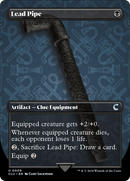 Lead Pipe (Borderless) (CLU-009)  - Ravnica: Clue Edition