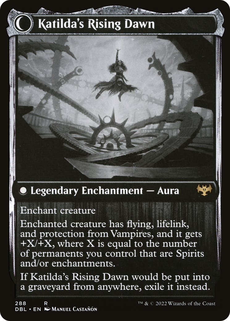 Katilda, Dawnhart Martyr (DBL-288)  - Innistrad: Double Feature: (Double Faced Transform)