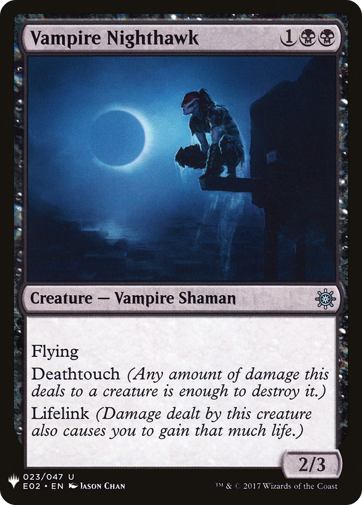 Vampire Nighthawk (E02) (LIST-023)  - The List