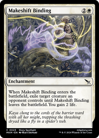 Makeshift Binding (MKM-023)  Foil - Murders at Karlov Manor