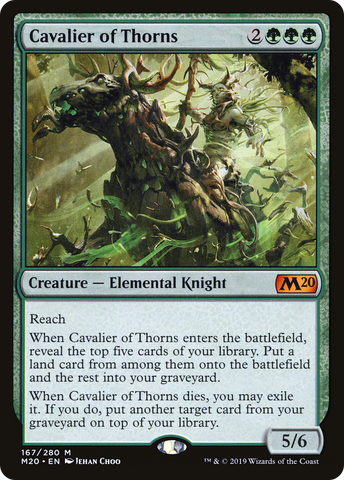 Cavalier of Thorns (M20-167)  Foil - Core Set 2020