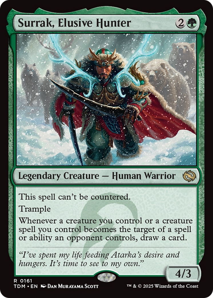 Surrak, Elusive Hunter (TDM-161)  Foil - Tarkir: Dragonstorm