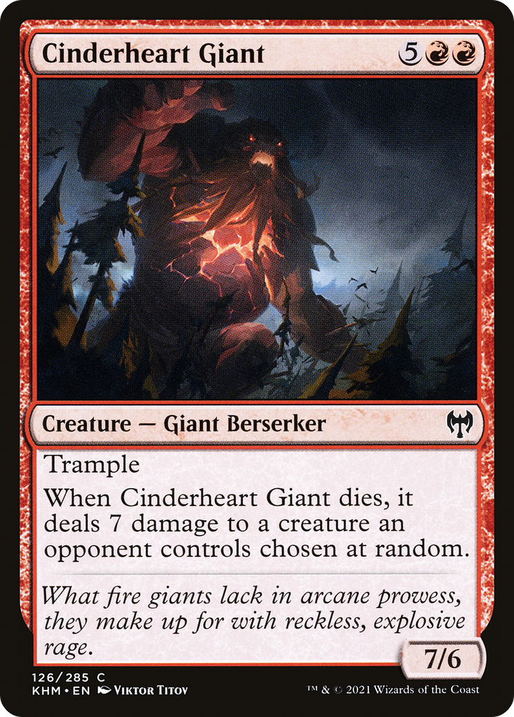 Cinderheart Giant (KHM-126)  Foil - Kaldheim