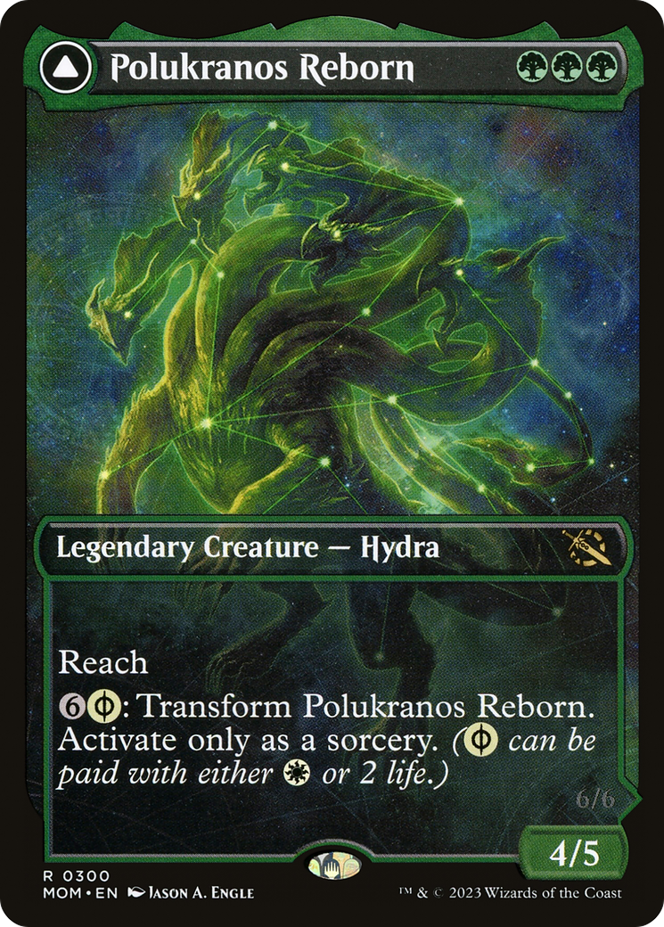 Polukranos Reborn (Showcase) (MOM-300)  Foil - March of the Machine: (Showcase)