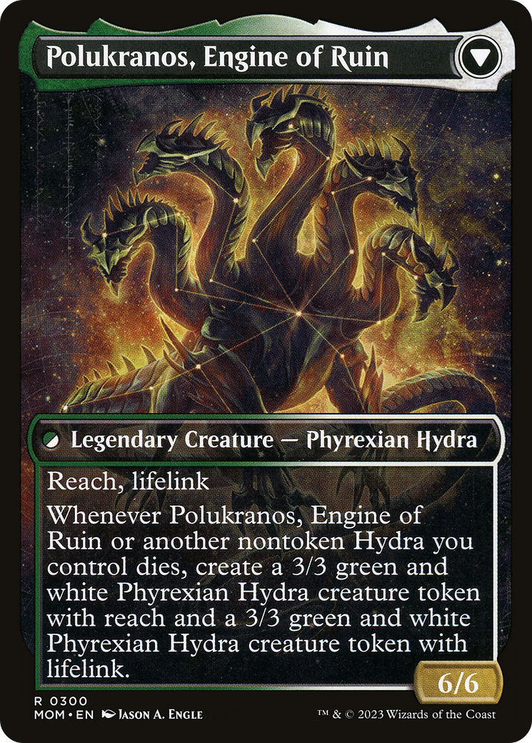 Polukranos Reborn (Showcase) (MOM-300)  Foil - March of the Machine: (Showcase)