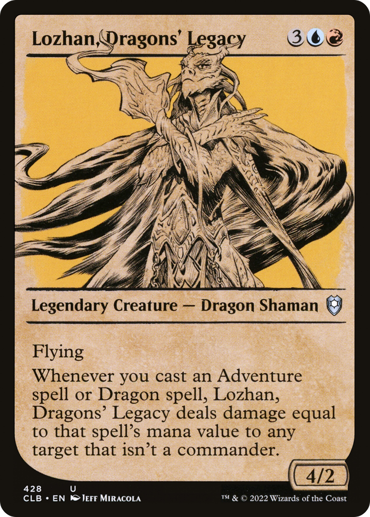 Lozhan, Dragons' Legacy (Showcase) (CLB-428) - Commander Legends: Battle for Baldur's Gate: (Showcase) Foil