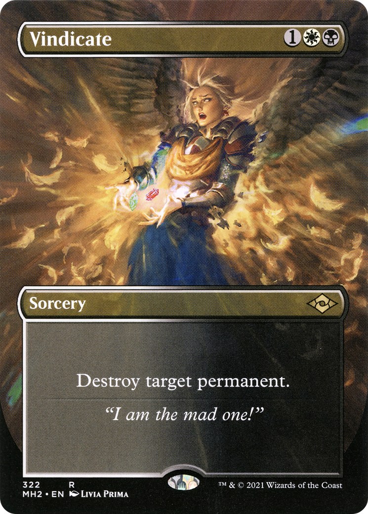 Vindicate (Borderless) (MH2-322)  Foil - Modern Horizons 2