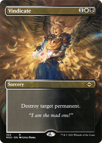Vindicate (Borderless) (MH2-322)  Foil - Modern Horizons 2