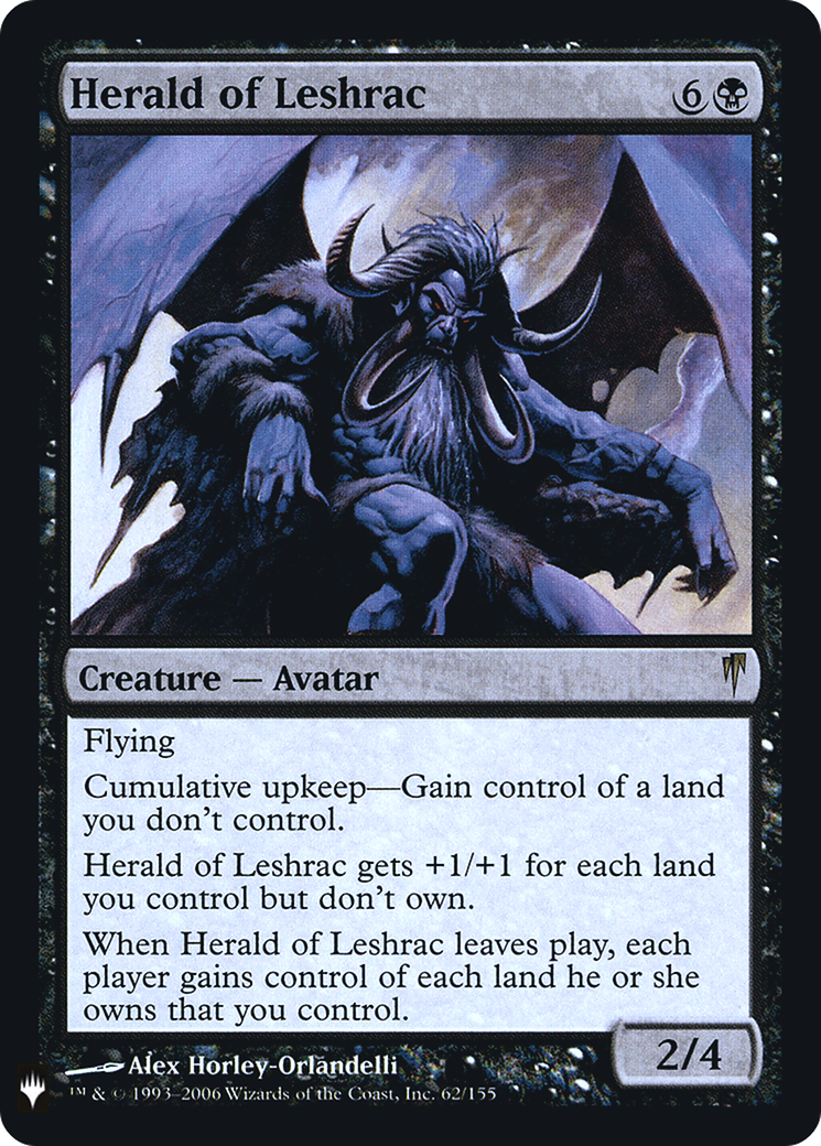 Herald of Leshrac (LIST-062)  Foil - The List