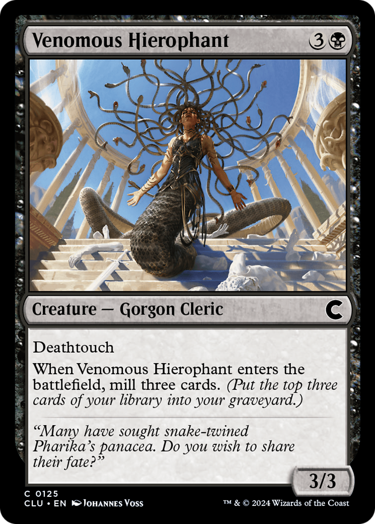 Venomous Hierophant (CLU-125)  - Ravnica: Clue Edition