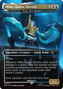 Miku, Queen Electric - Brago, King Eternal (SLD-1601)  - Secret Lair Drop / Miku, Queen Electric (Borderless)