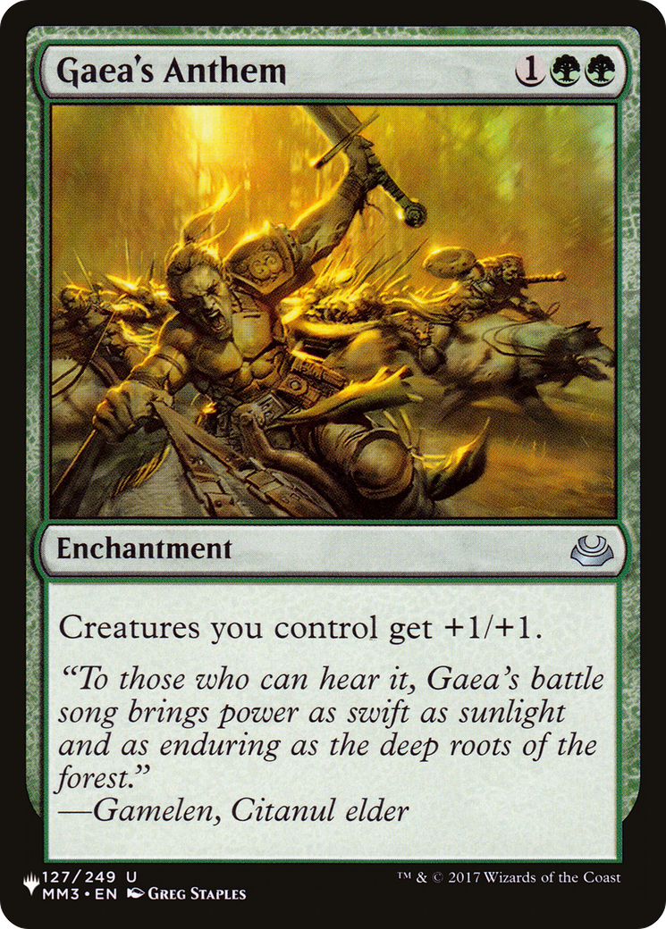 Gaea's Anthem (LIST-MM3-127)  - The List
