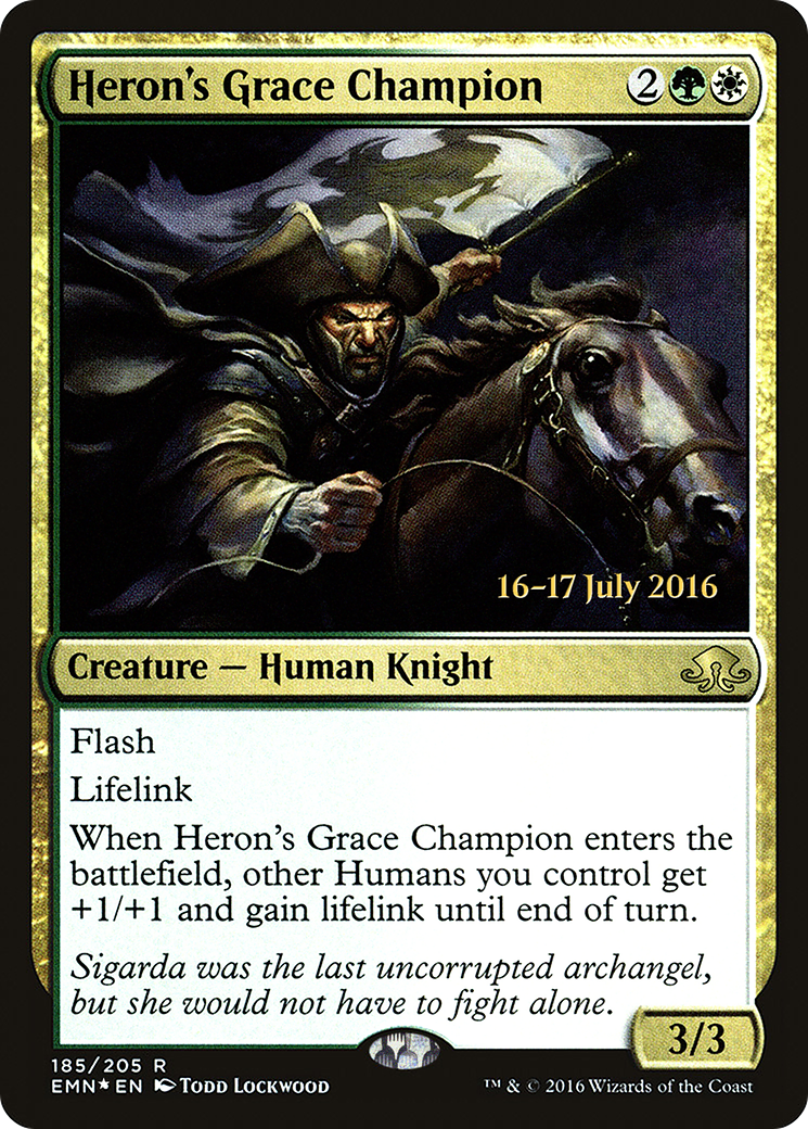 Heron's Grace Champion (PRE-185S)  Foil - Eldritch Moon Promos
