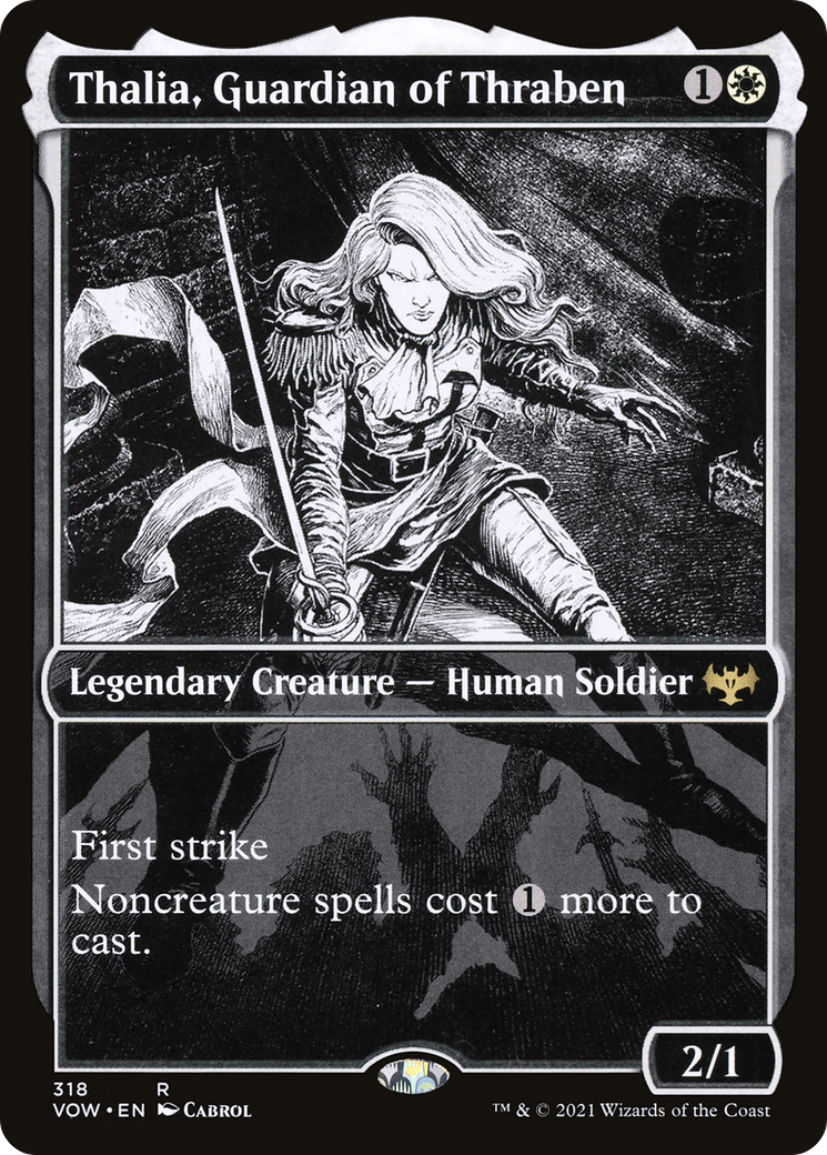 Thalia, Guardian of Thraben (Showcase) (VOW-318)  - Innistrad: Crimson Vow: (Showcase)