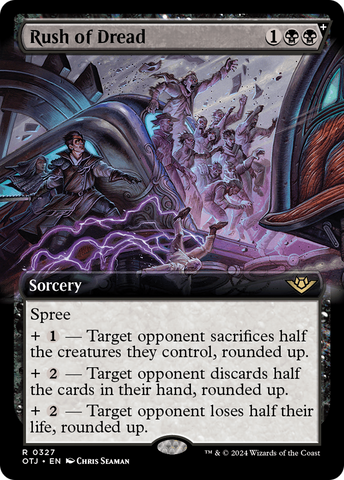 Rush of Dread (Extended Art) (OTJ-327)  Foil - Outlaws of Thunder Junction: (Extended Art, spree)