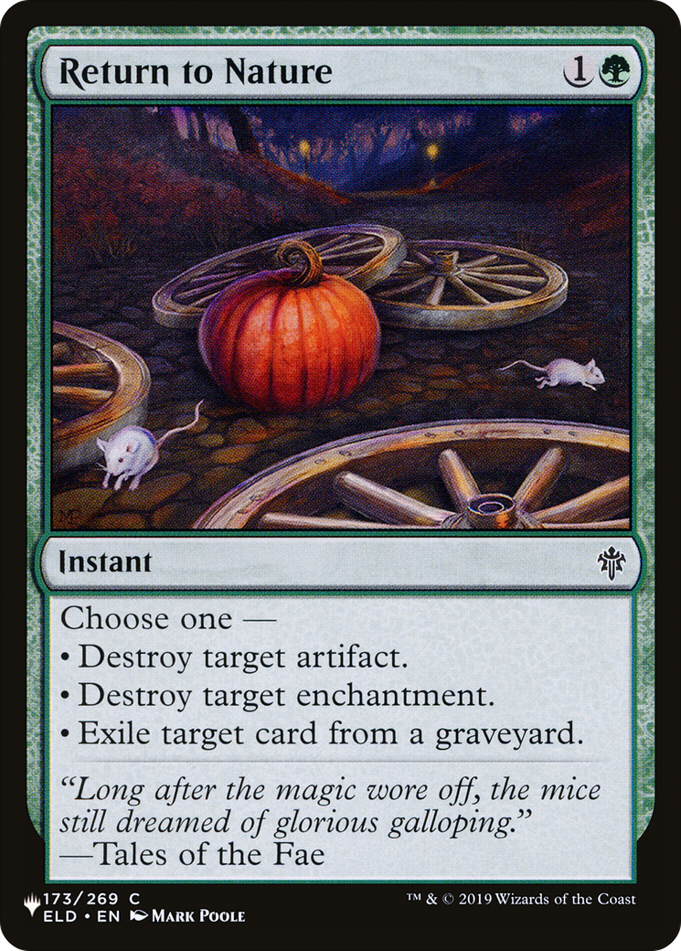 Return to Nature (LIST-ELD-173)  - The List