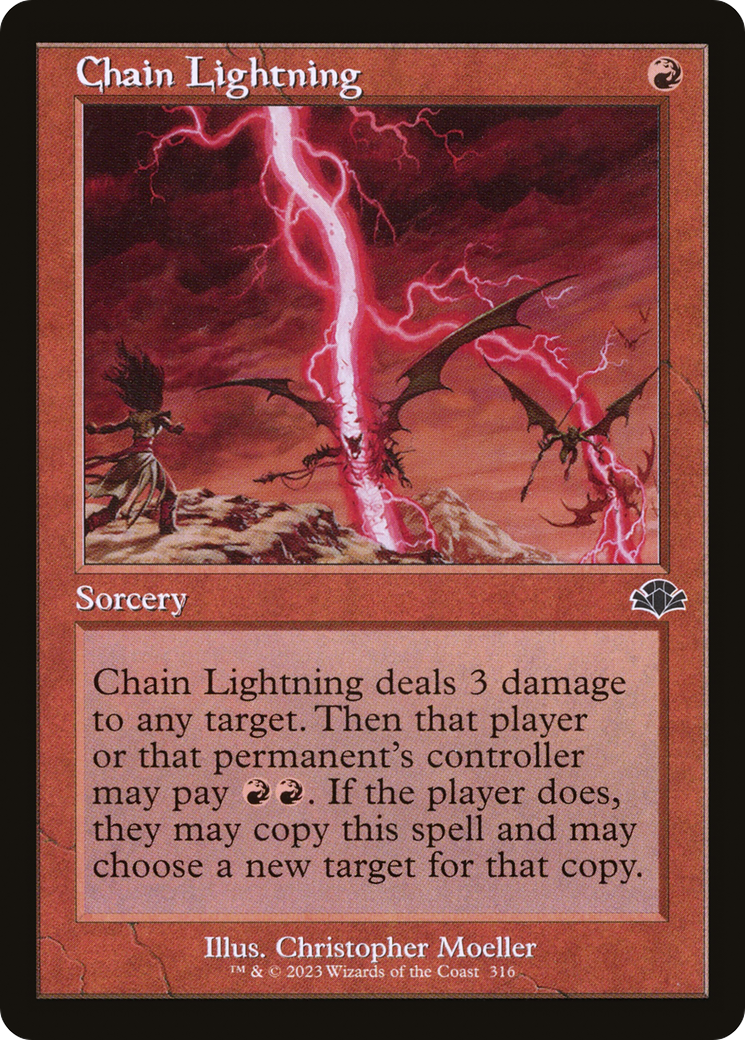 Chain Lightning (Retro Frame) (DMR-316)  - Dominaria Remastered