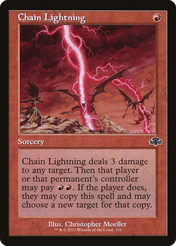 Chain Lightning (Retro Frame) (DMR-316)  Foil - Dominaria Remastered