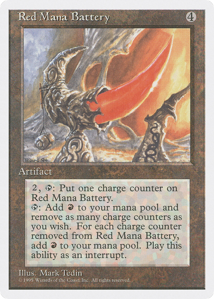 Red Mana Battery (4ED-)  - Fourth Edition