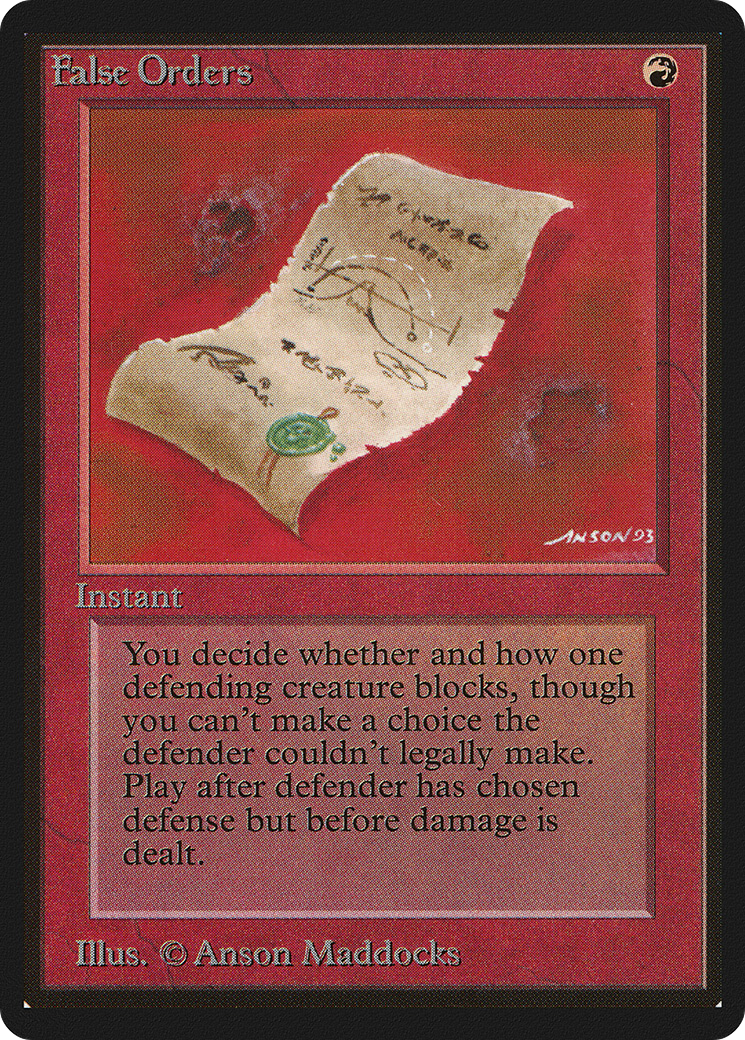 False Orders (LEB-)  - Limited Edition Beta