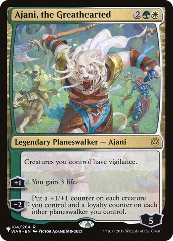 Ajani, the Greathearted (LIST-WAR-184)  - The List