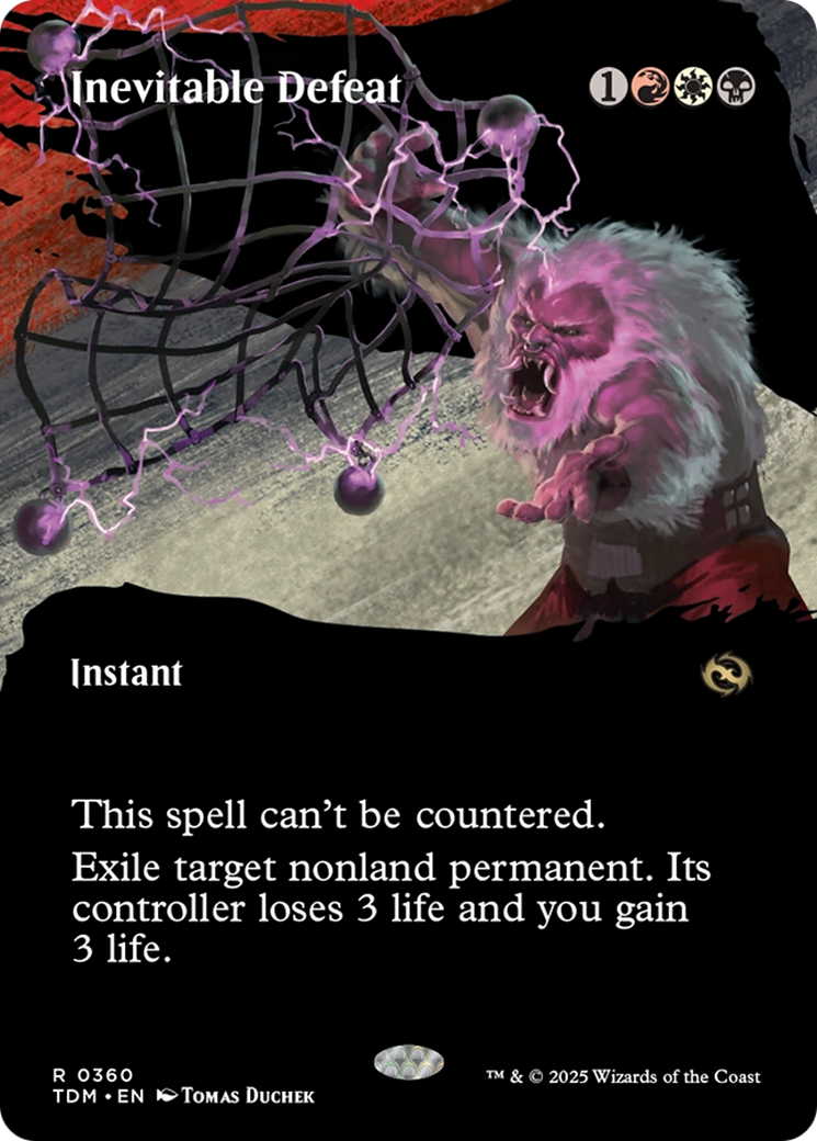 Inevitable Defeat (Borderless) (TDM-360)  Foil - Tarkir: Dragonstorm: (Showcase)