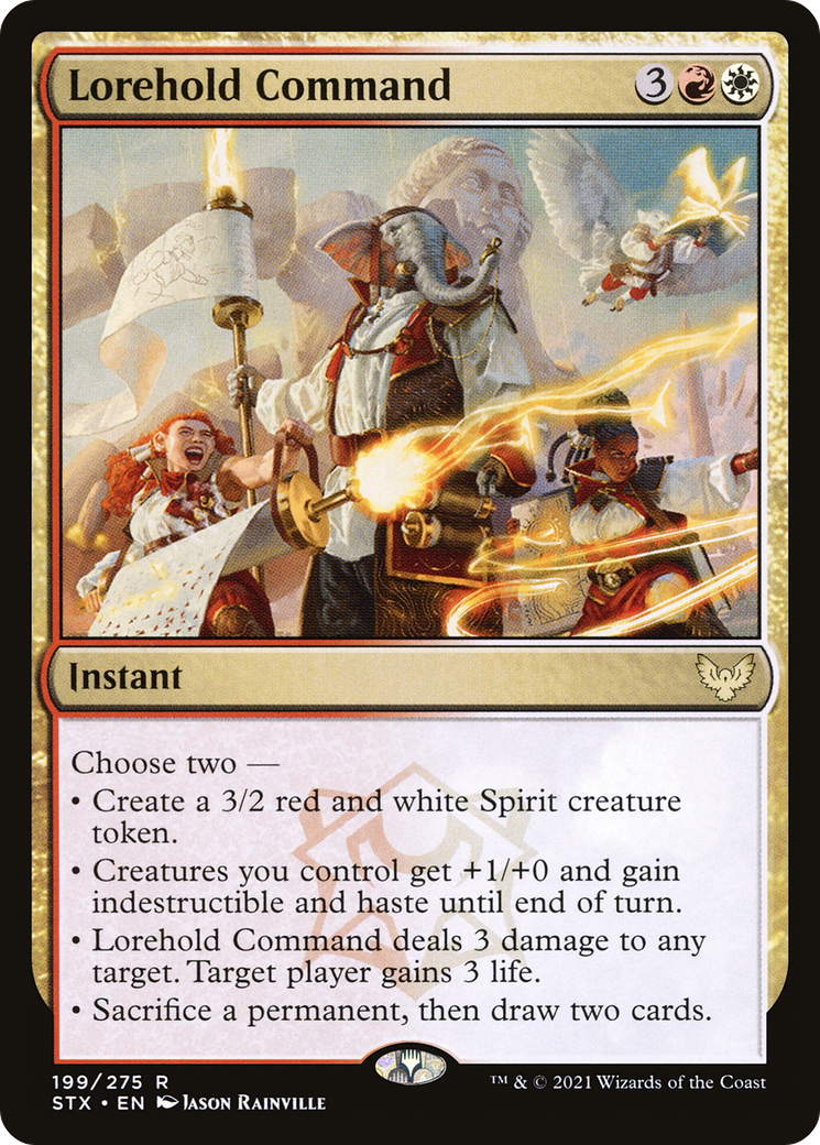 Lorehold Command (STX-199)  Foil - Strixhaven: School of Mages
